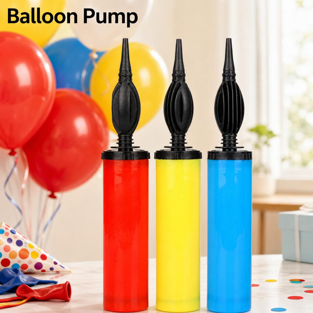 Balloon Pump Hand - 1er-Pack Doppelwirkende Handluftpumpe für Ballons, zufällige