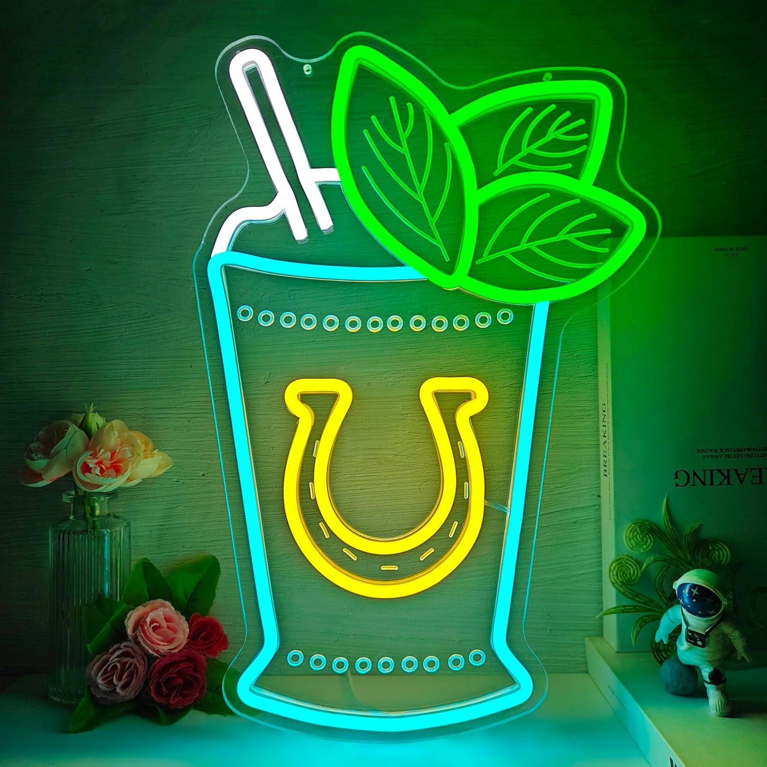 Neon Sign Party - Das Neon-Schild „Mint Julep Cocktail“ verleiht