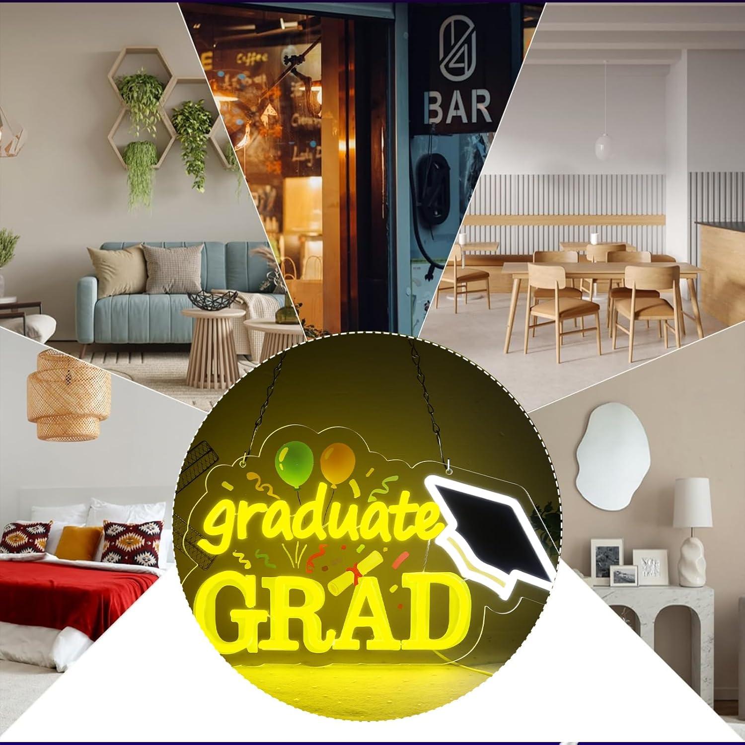 Neon-Schild „Graduate Grad“ mi – Neon Sign Party Bewertung und Preis