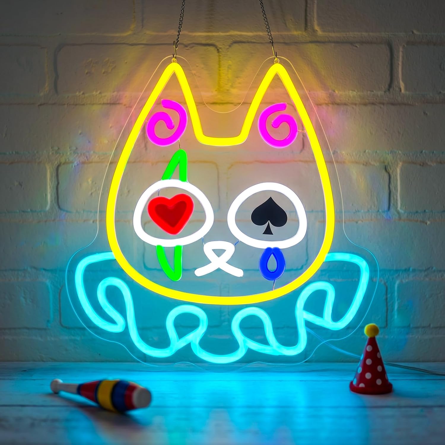 Clown-Katze LED-Neonschild, US – Neon Sign Party Bewertung und Preis