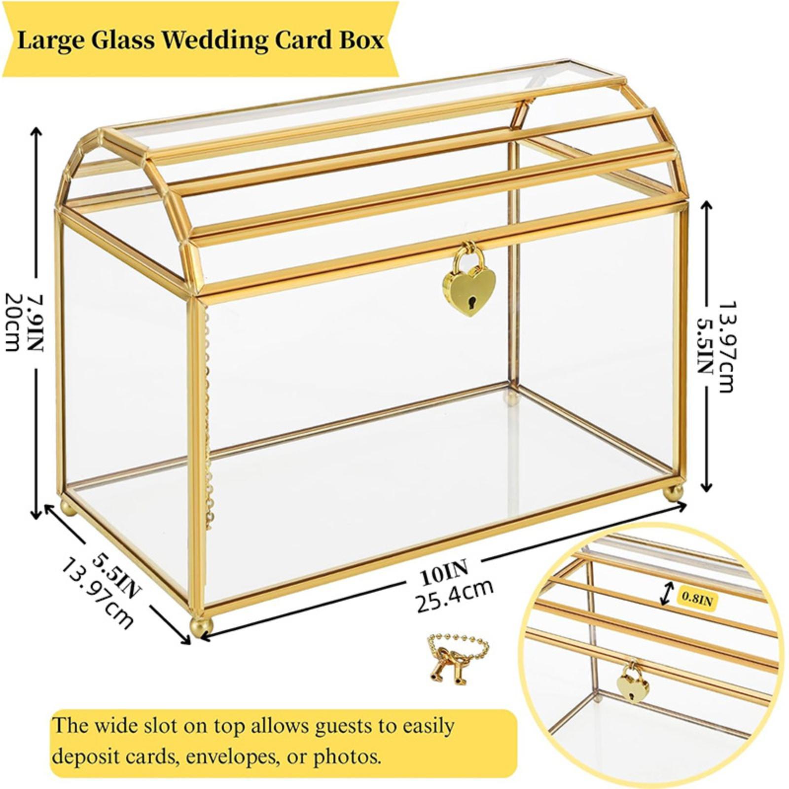 Glas-Hochzeitskartenbox Tragba – Event Party Box Bewertung und Preis