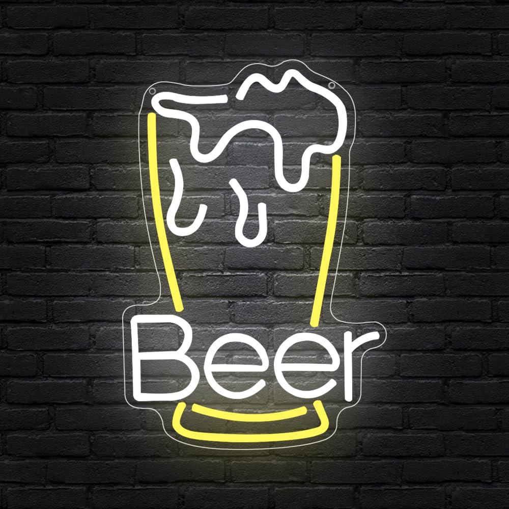 Bier-Neonschild USB-dimmbares  – Neon Sign Party Bewertung und Preis