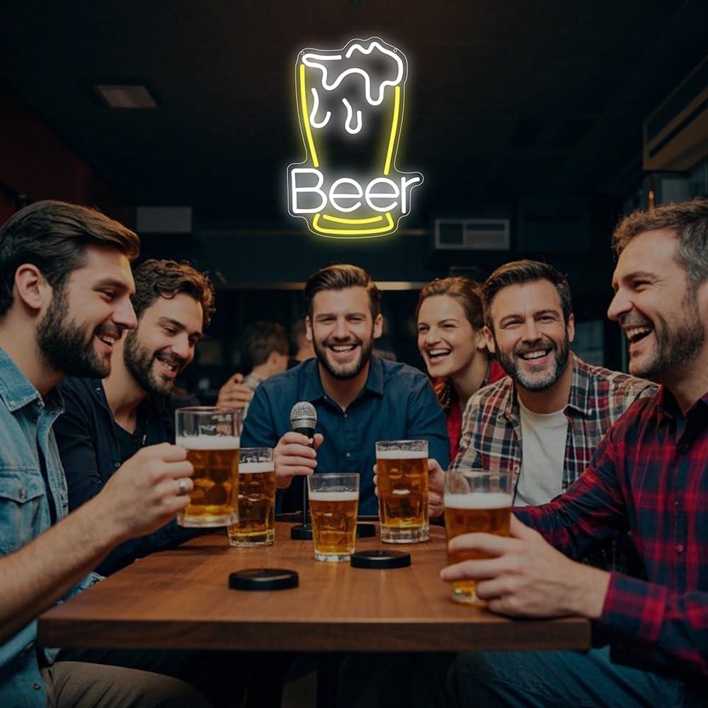 Bier-Neonschild USB-dimmbares  – Neon Sign Party Bewertung und Preis