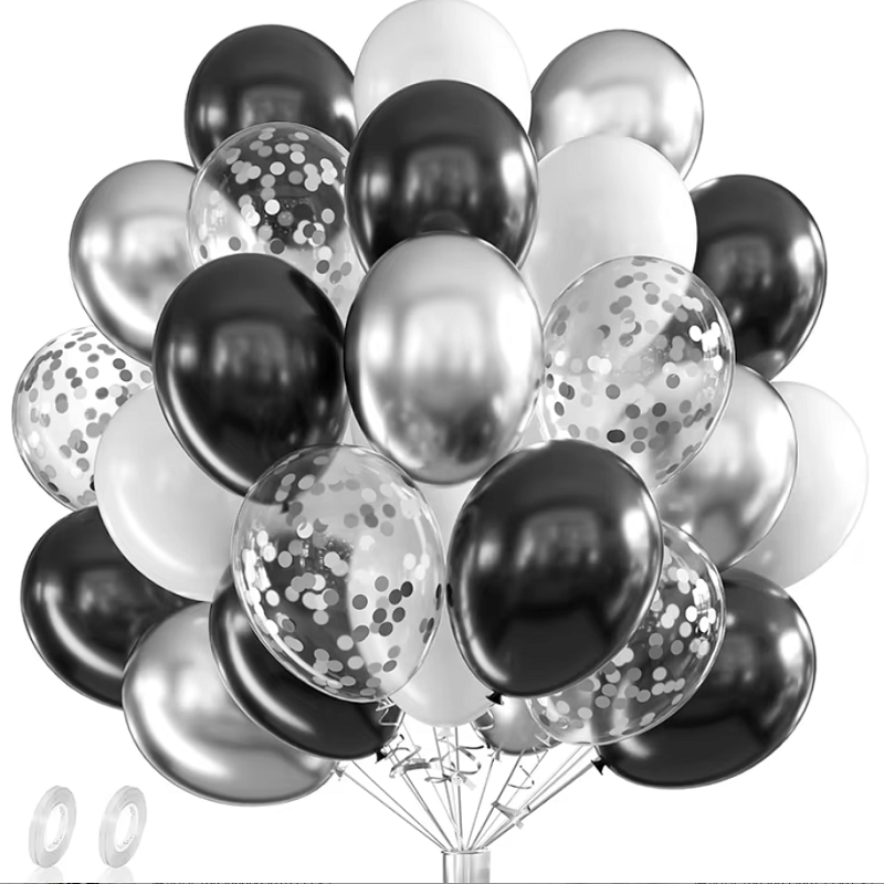 42 Stück Silber Schwarz Weiß K – Balloon Pump Hand Bewertung und Preis