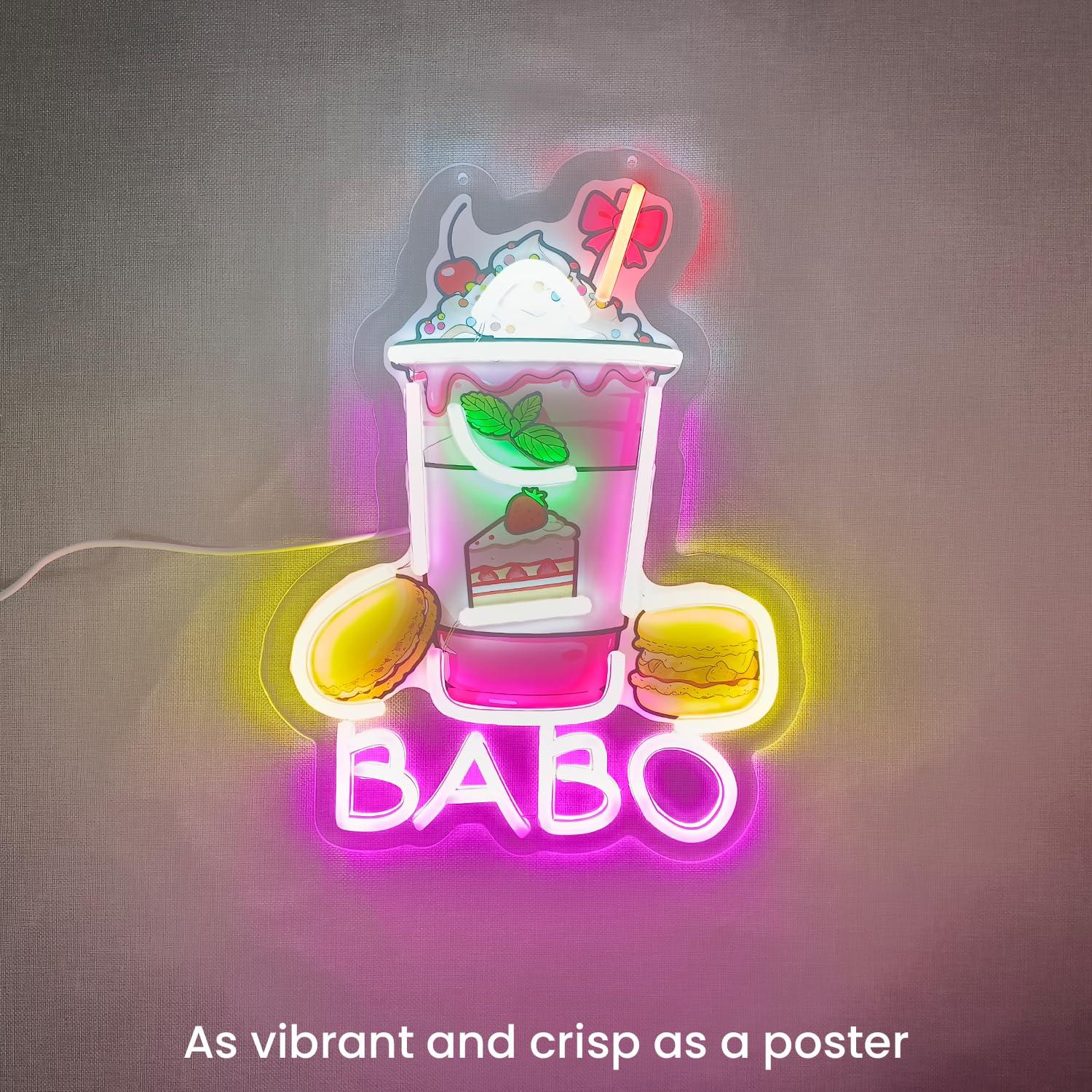 Boba Neon-Schild Leuchtende Bu – Neon Sign Party Bewertung und Preis