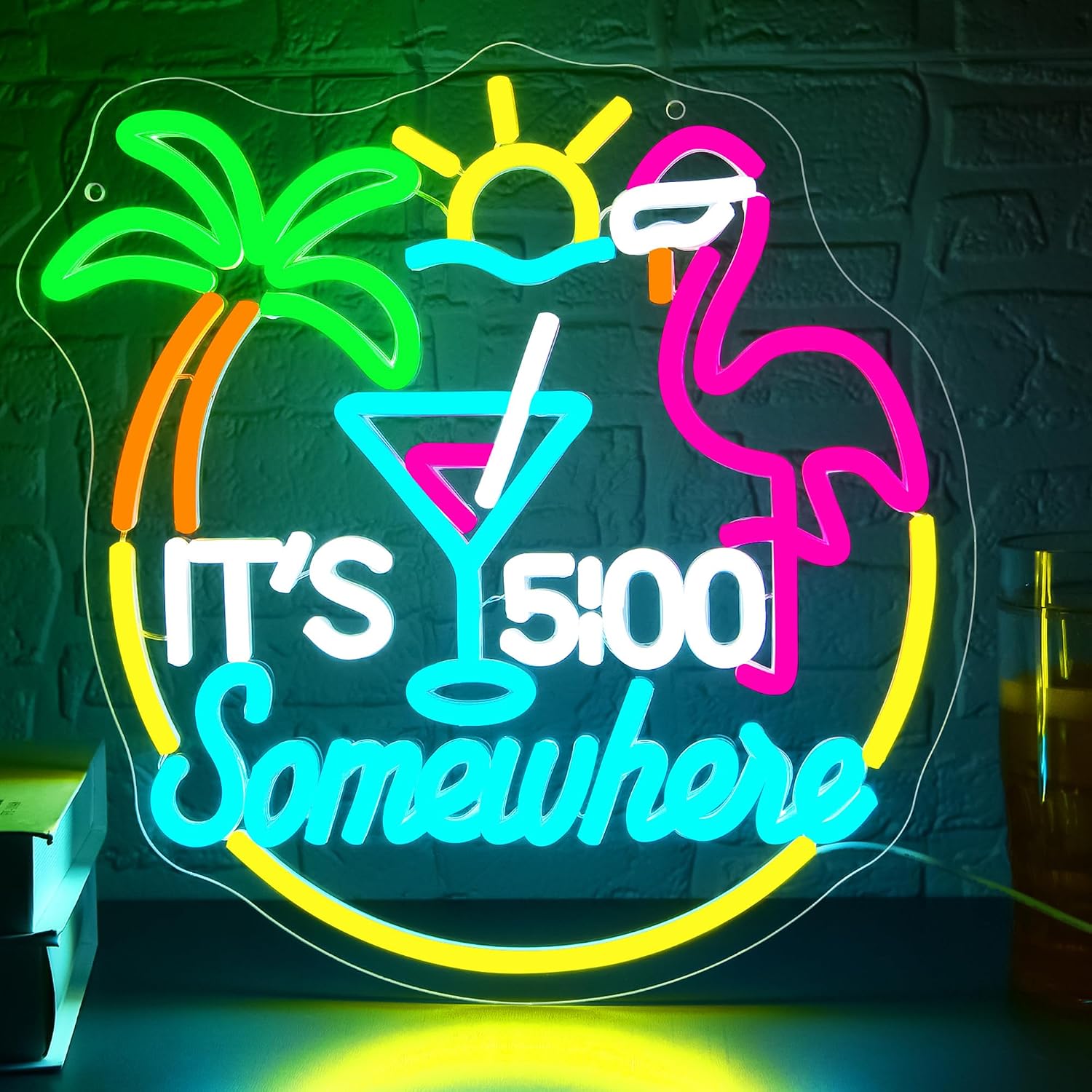 Tiki Bar Papageienpalmen-Neons – Neon Sign Party Bewertung und Preis