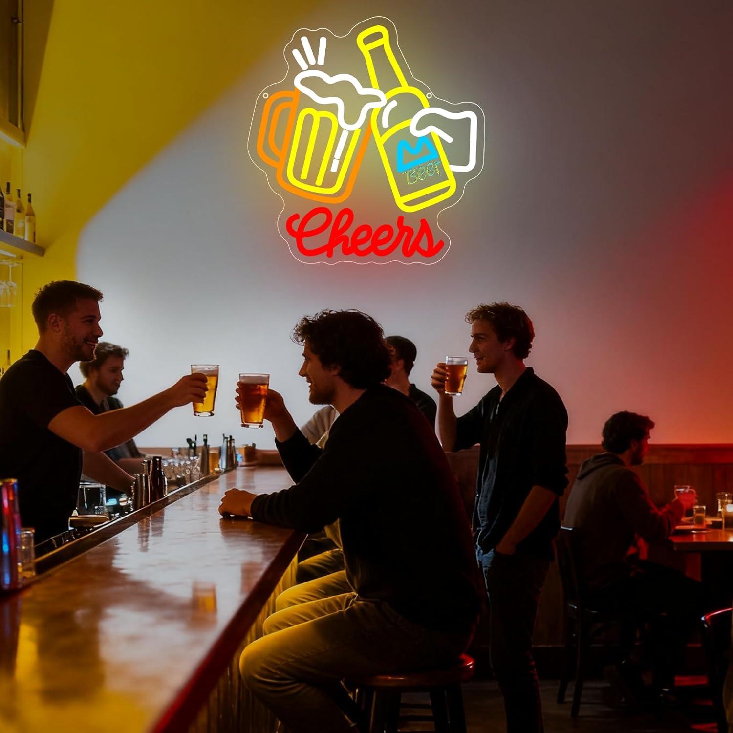 Cheers Bier Neon-Schild, dimmb – Neon Sign Party Bewertung und Preis