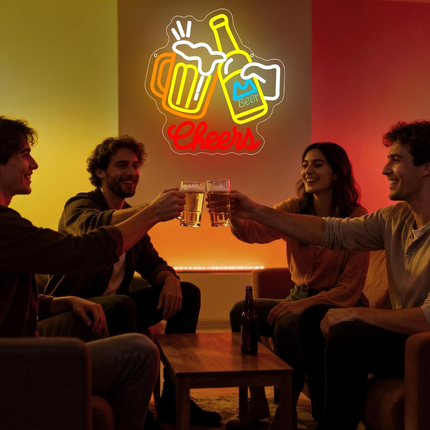 Cheers Bier Neon-Schild, dimmb – Neon Sign Party Bewertung und Preis